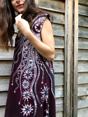 Tell The Stars How Much I Love Them - Batikwalla Dress in Organic Cotton - Size XL