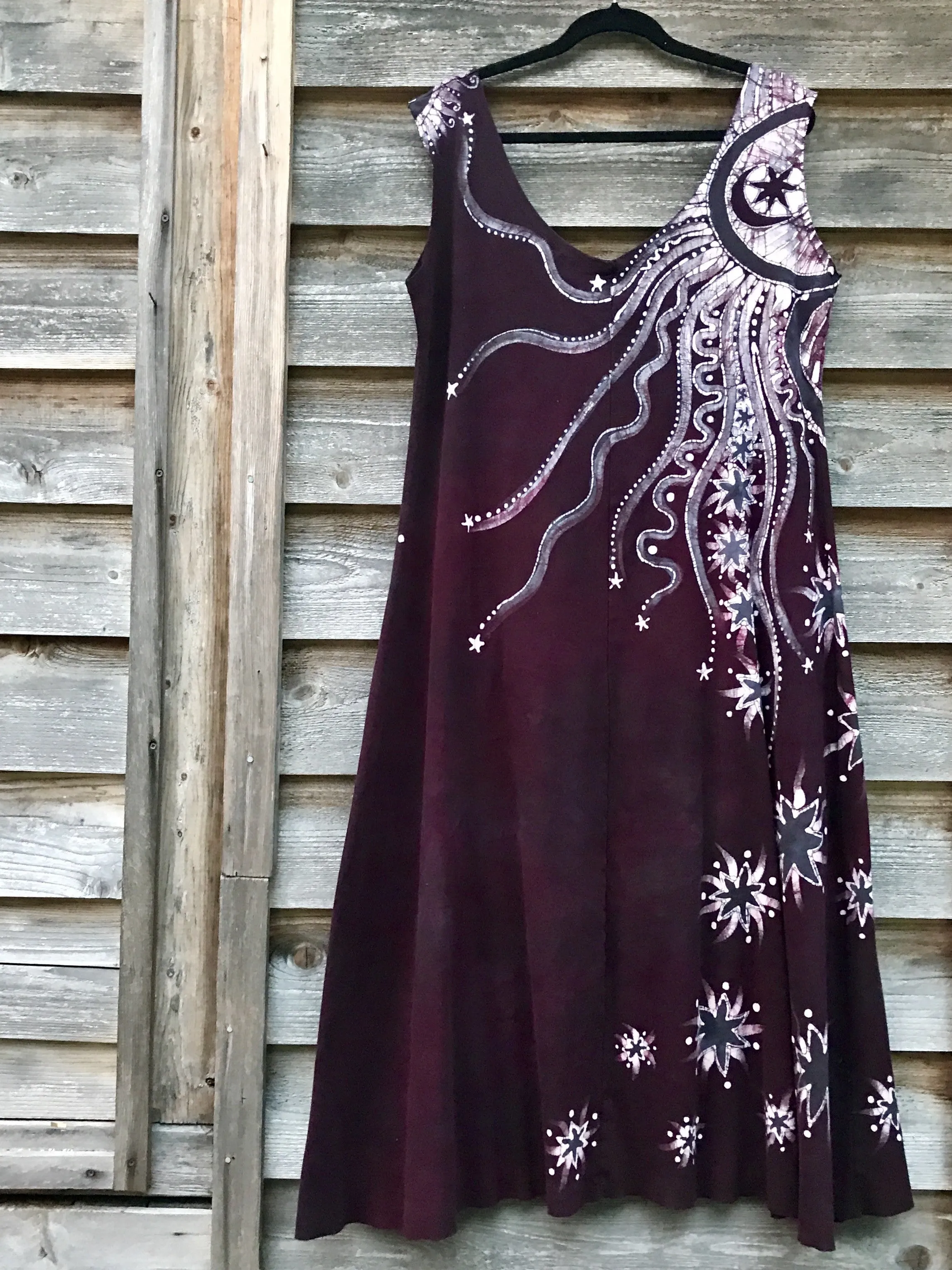 Tell The Stars How Much I Love Them - Batikwalla Dress in Organic Cotton - Size XL