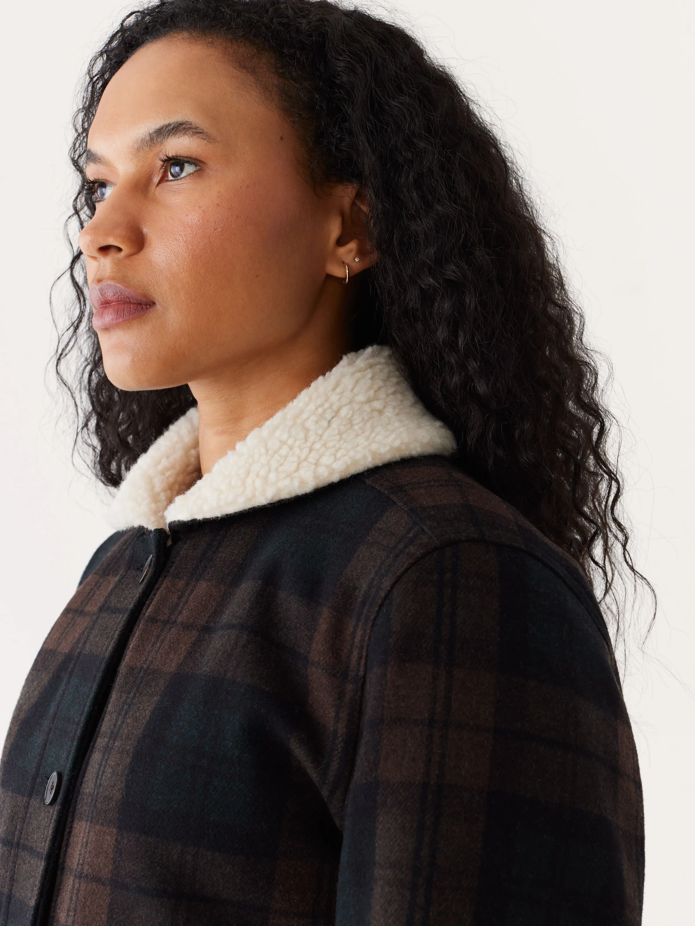 The Recycled Wool Bomber Jacket in Pine Grove