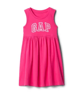 Toddler Logo Dress Pink Hibiscus