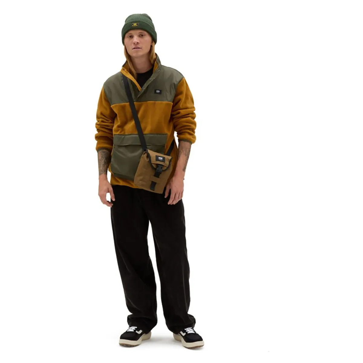 Vans Mammoth Pullover Fleece - Golden Brown / Grape Leaf