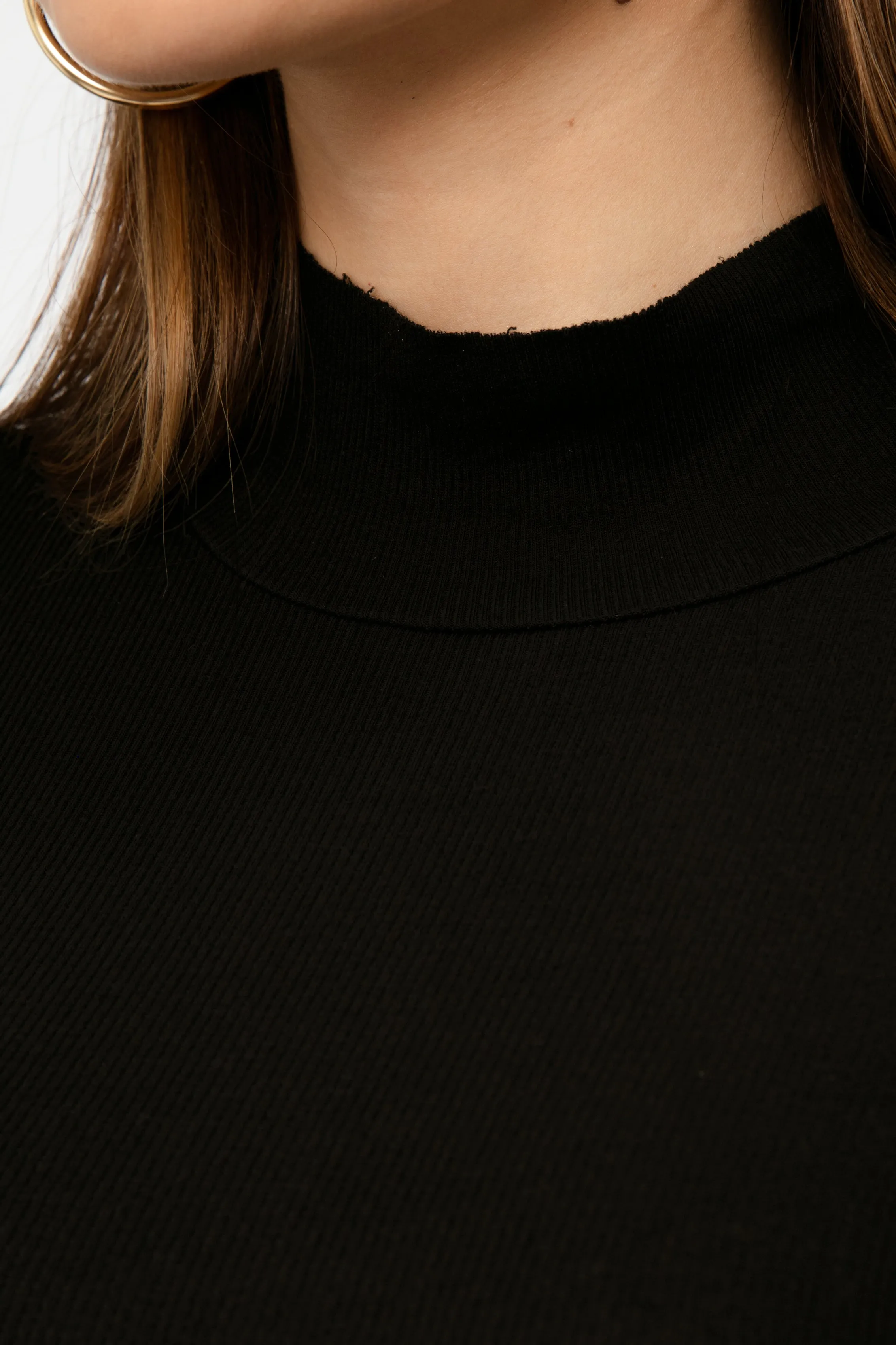 Verona Turtleneck in Jet Black