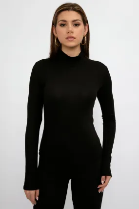 Verona Turtleneck in Jet Black