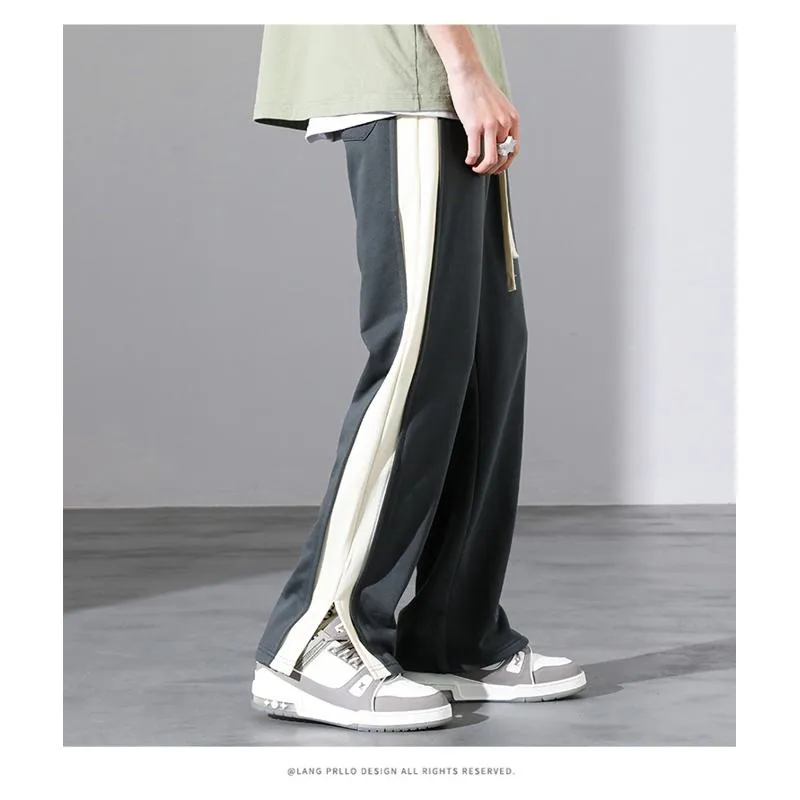 Versatile Draping Trendy Floor-Length Straight Pants Loose Fit Sweatpant