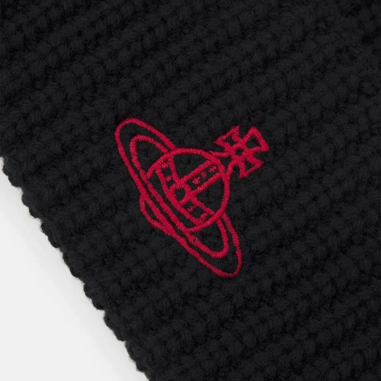 Vivienne Westwood Black Knit Sporty Beanie