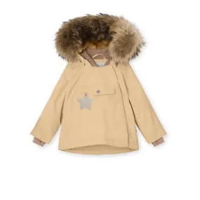 Wang Fleece Lined Winter Jacket Fur. GRS Semolina Sand