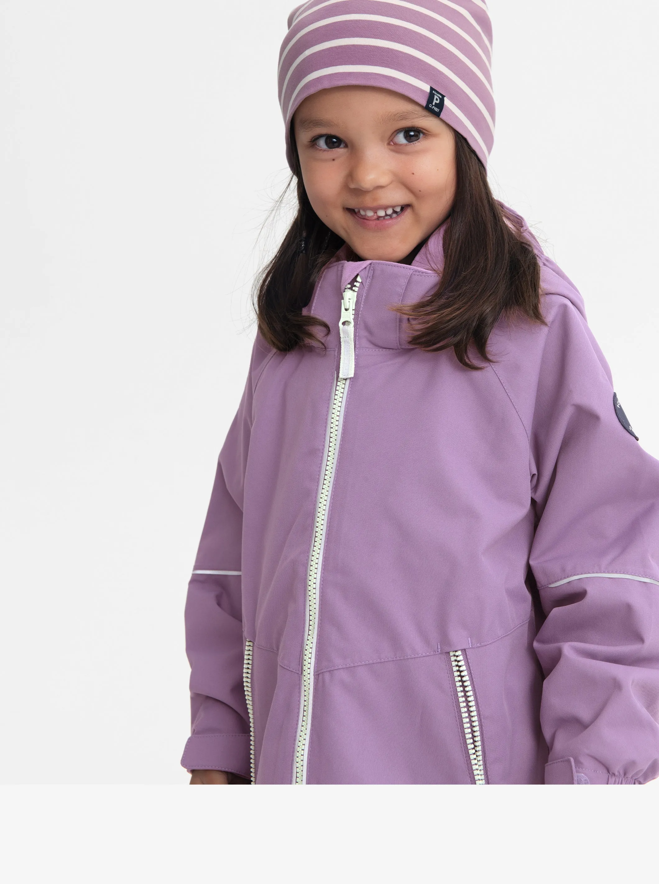 Waterproof Kids Shell Jacket with Magnetic Zip