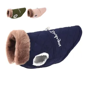 Waterproof Winter Pet Jacket With Fur Collar