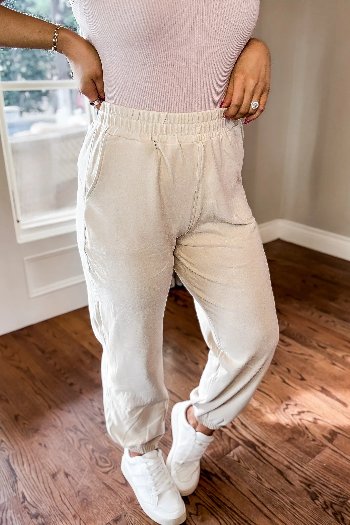 Wishful Dreamer Ivory Joggers