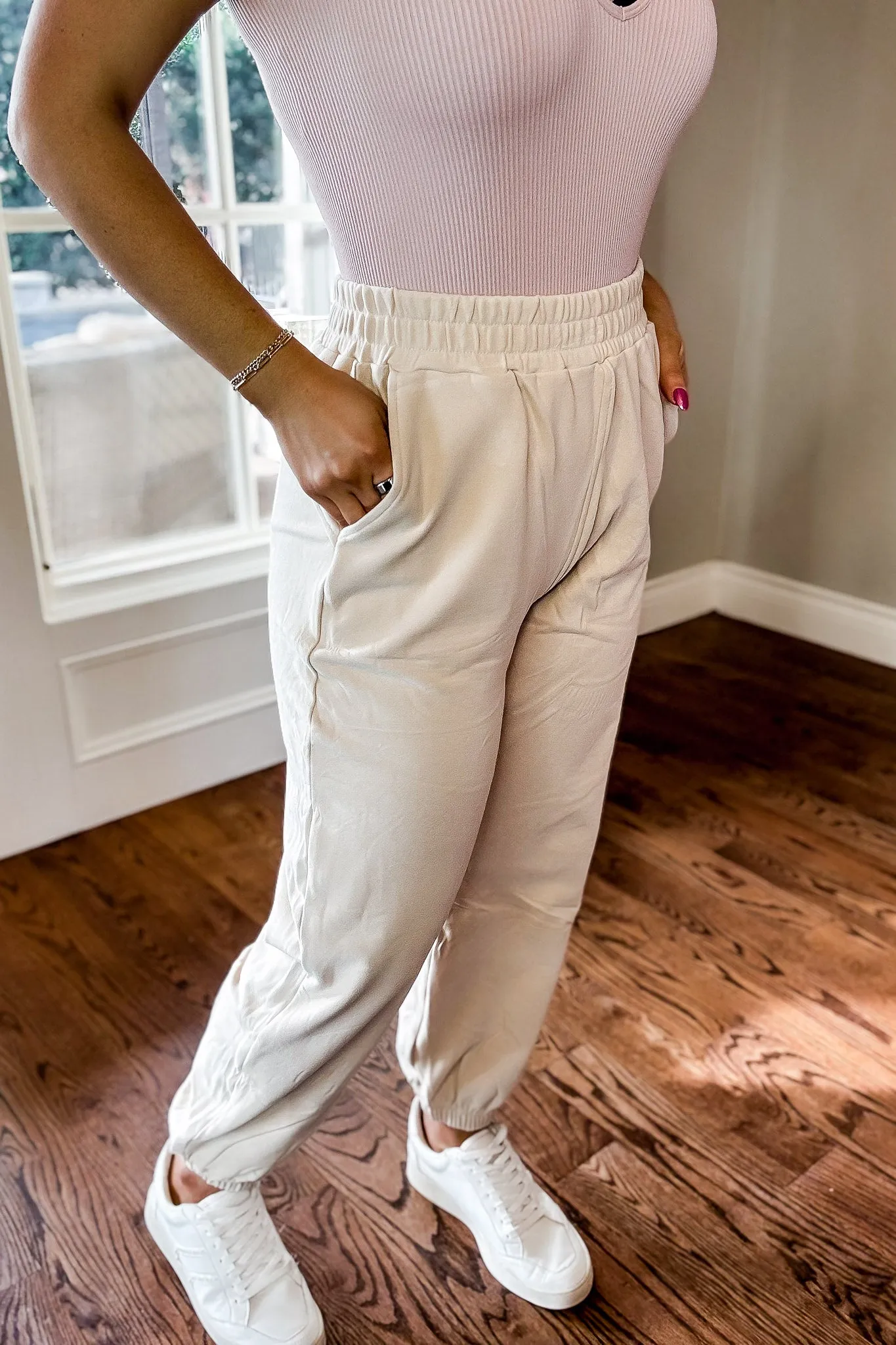 Wishful Dreamer Ivory Joggers