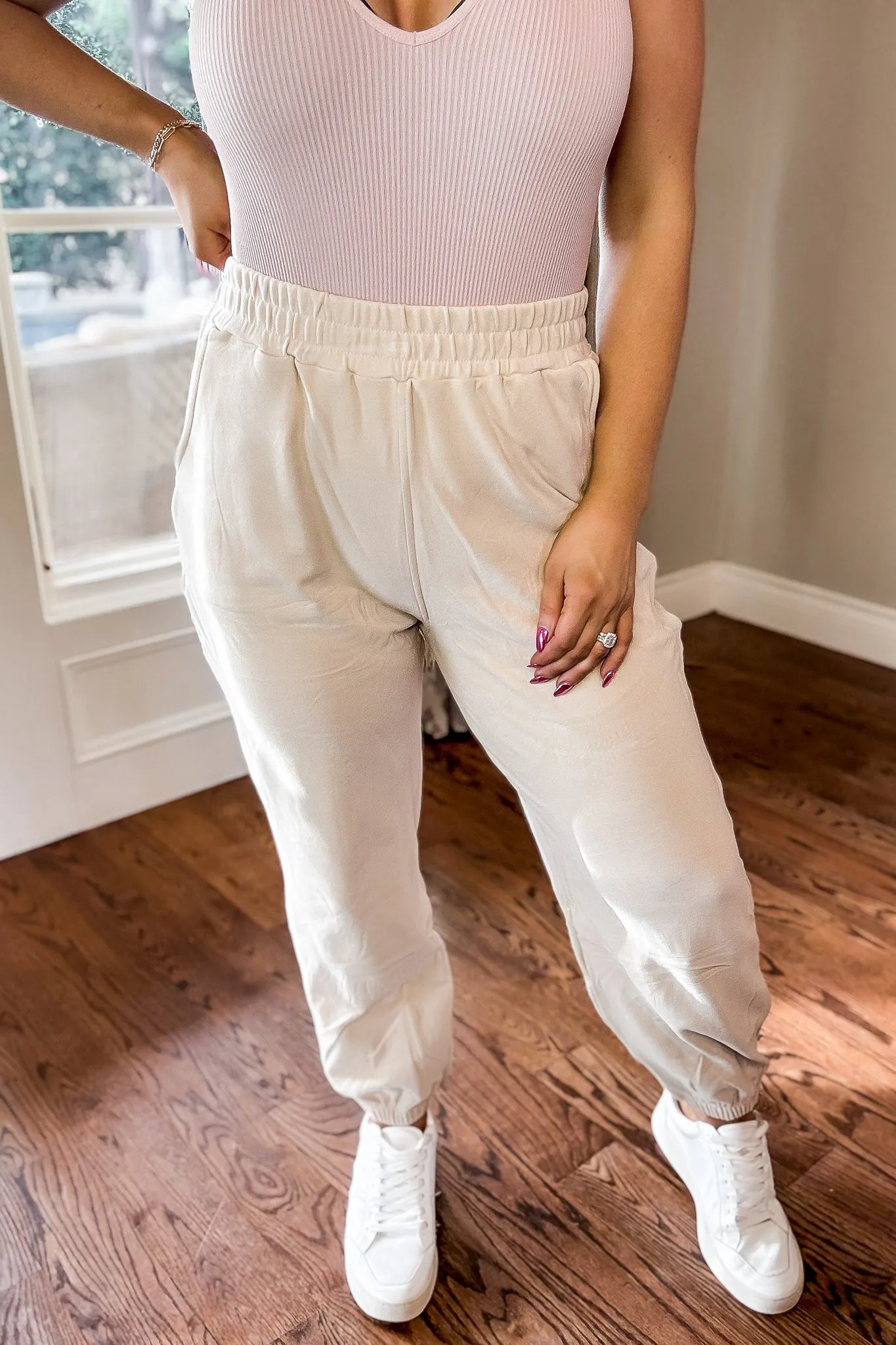 Wishful Dreamer Ivory Joggers