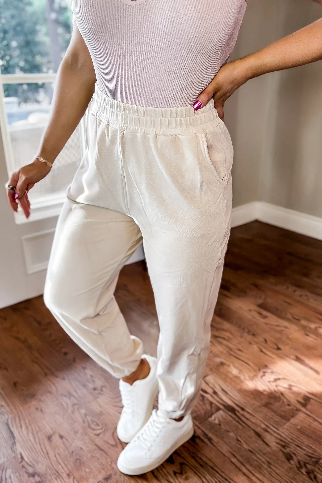 Wishful Dreamer Ivory Joggers