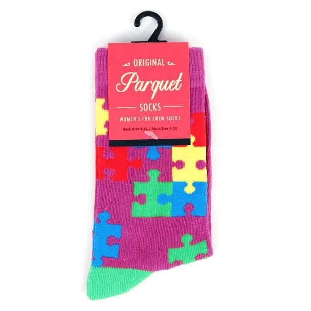 *Women's Autism Awareness Novelty Socks