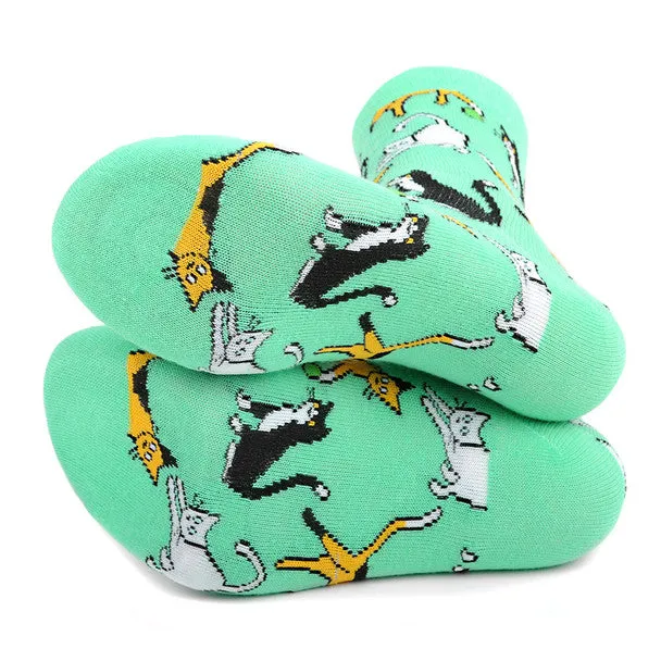 *Women's Playful Cats Novelty Socks