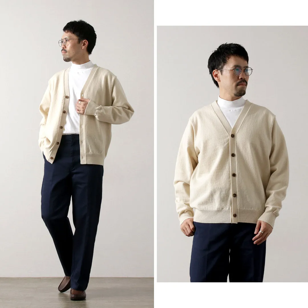 YONETOMI NEW BASIC / Rigid Cashmere Knit Cardigan