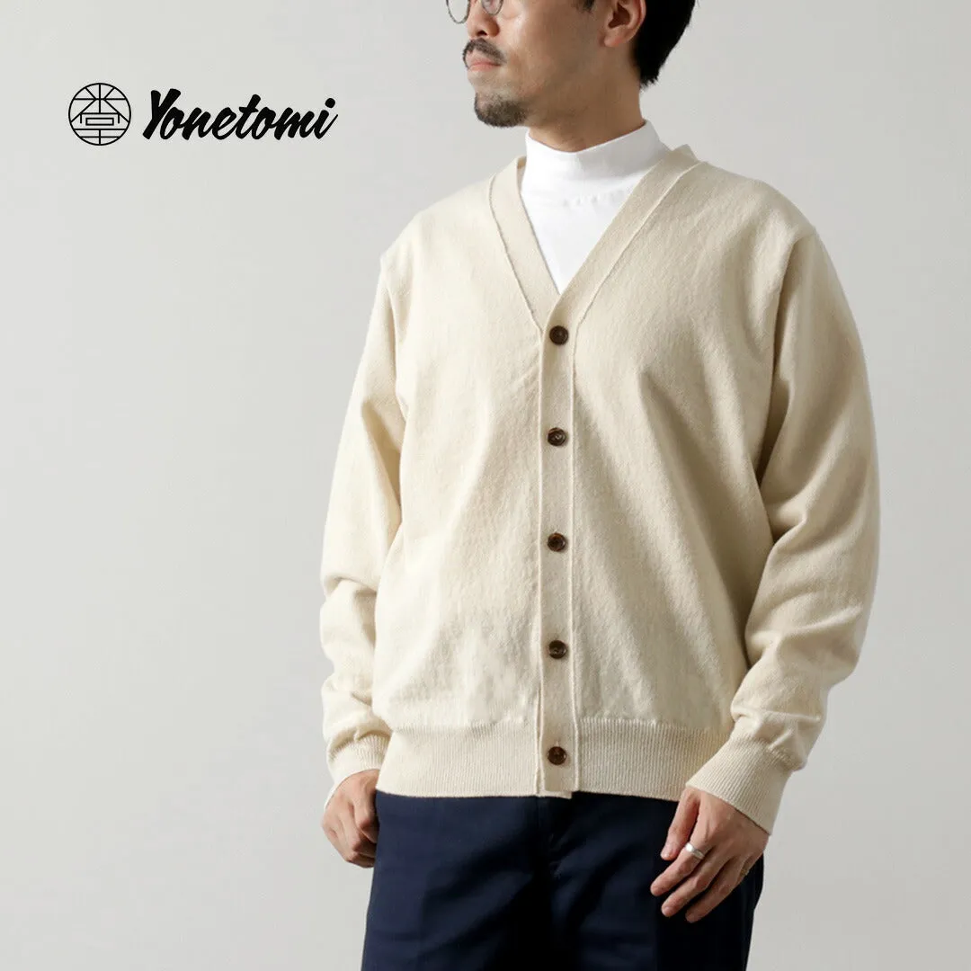 YONETOMI NEW BASIC / Rigid Cashmere Knit Cardigan