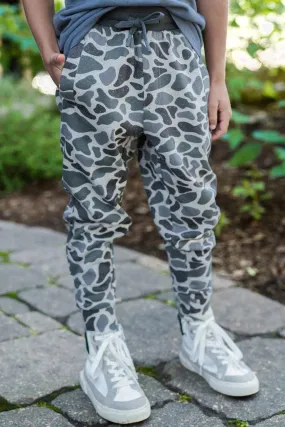 Youth Fleece Jogger- Classic Deer Camo